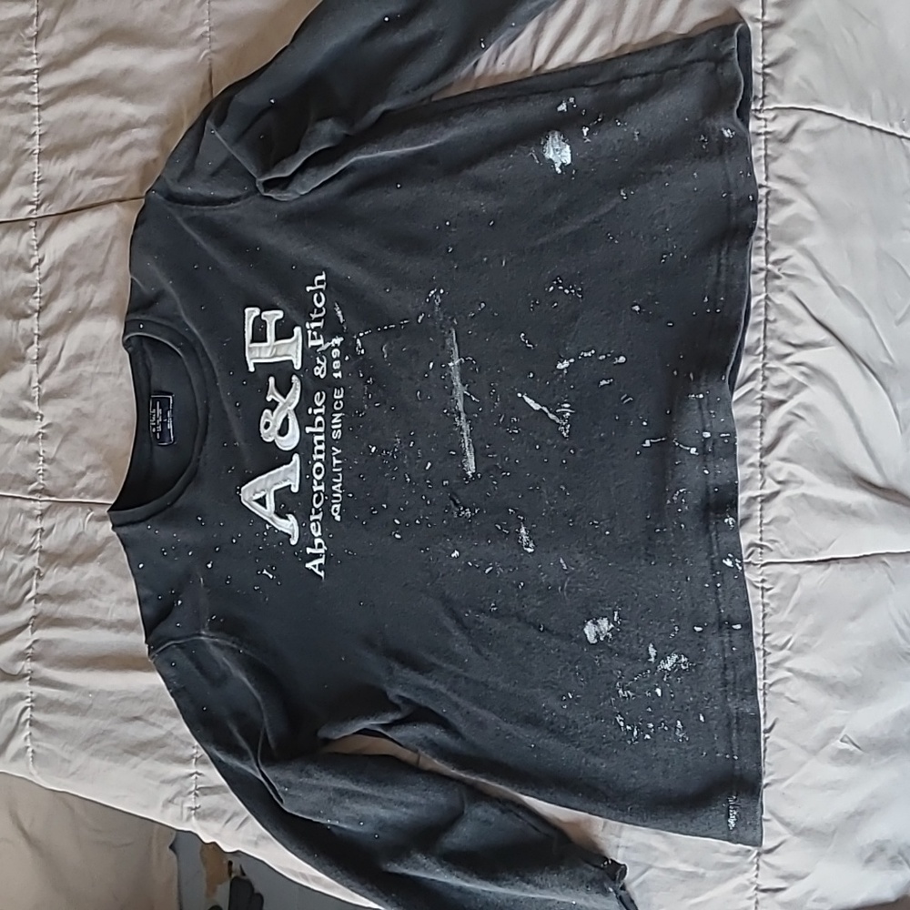 Mens black sz lg Abercrombie&Fitch long-sleeved shirt